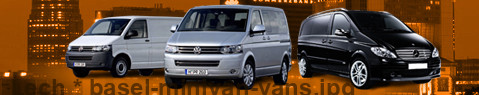 Private transfer from Lech to Basel with Minivan