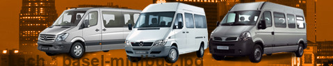 Private transfer from Lech to Basel with Minibus