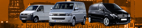 Private transfer from Graz to Bratislava with Minivan